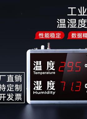 温湿度计 工业级高精度大屏幕数显式温湿度显示屏 创进CJ-TH815C