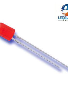 厂家小功率直插led灯珠 高亮长脚546椭圆红色发光二极管LED