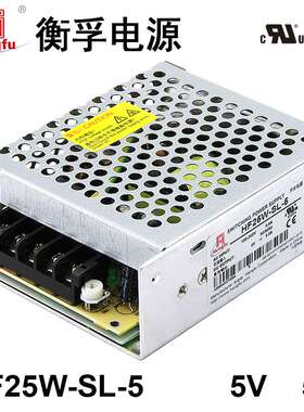 衡孚电源HF25W-SL-5宽电压输入直流DC5V5A单路输出开关电源