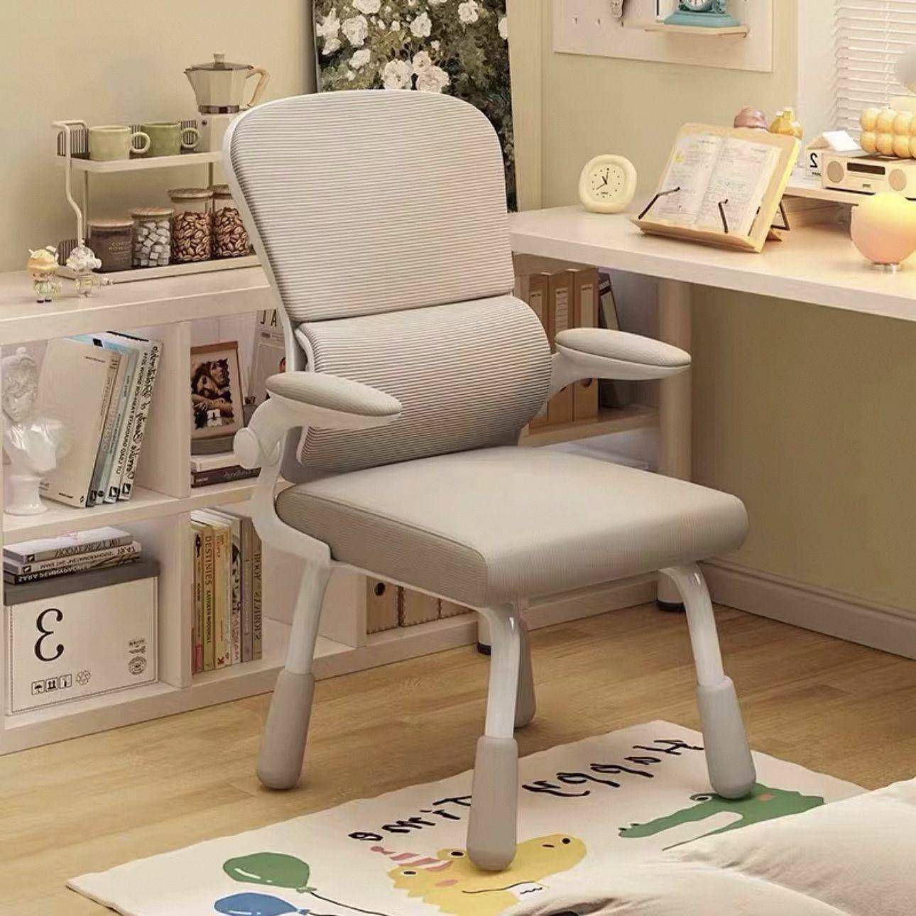 人体工学电脑椅子学生学习靠背舒适升降座椅久坐家用书桌学生座椅