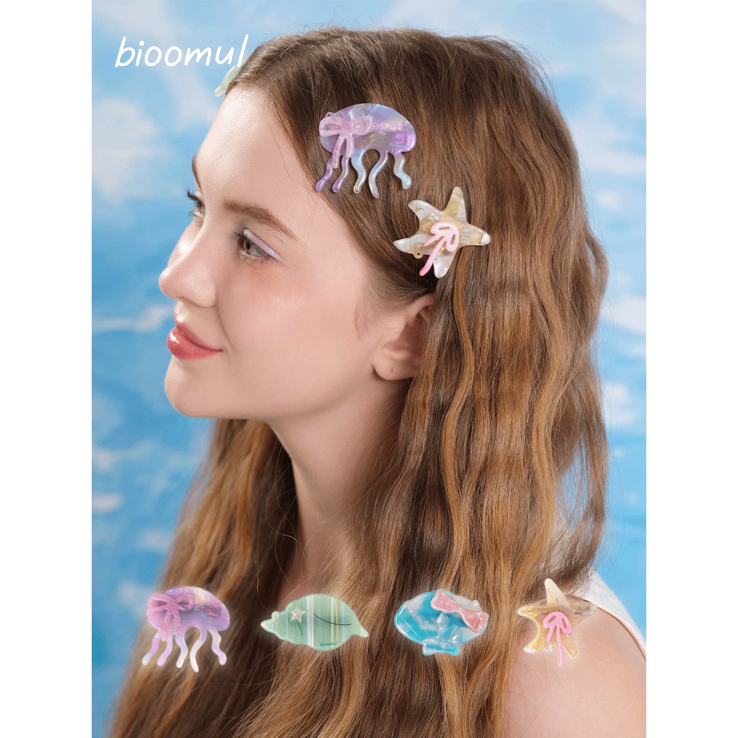 bioomul《Jellyfish系列》原创水母珍珠便携链条少女