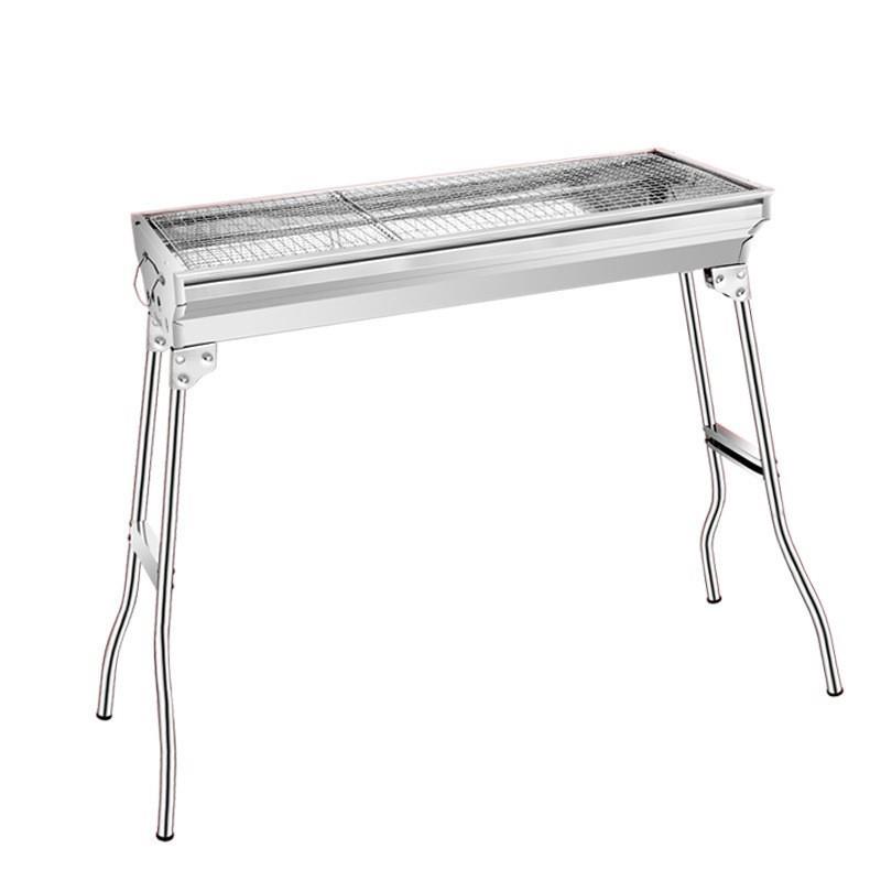 现货不锈钢烧烤炉木炭烧烤炉bbq碳烤炉户外折叠便携式烧烤架