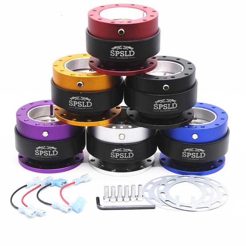 汽车高档改装方向盘快拆器 竞技带安全按钮赛车铝合金转向分离器