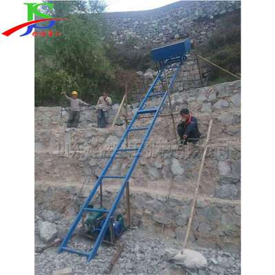 便携斜坡提升上料机 轻型便移式升降机 低层建筑砂浆电动运辆车