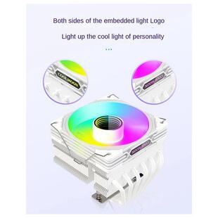 COOLMOON 1套 颜色：白色 材质：铝铜结合 酷月T600六铜管散热器
