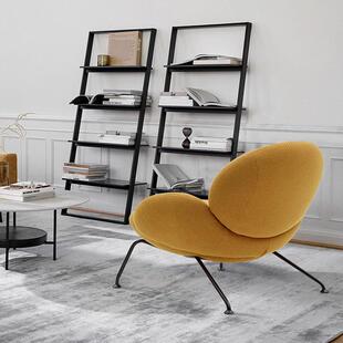 网红轻奢单人沙发椅简约家用客厅休闲椅奶油风设计师创意懒人椅子