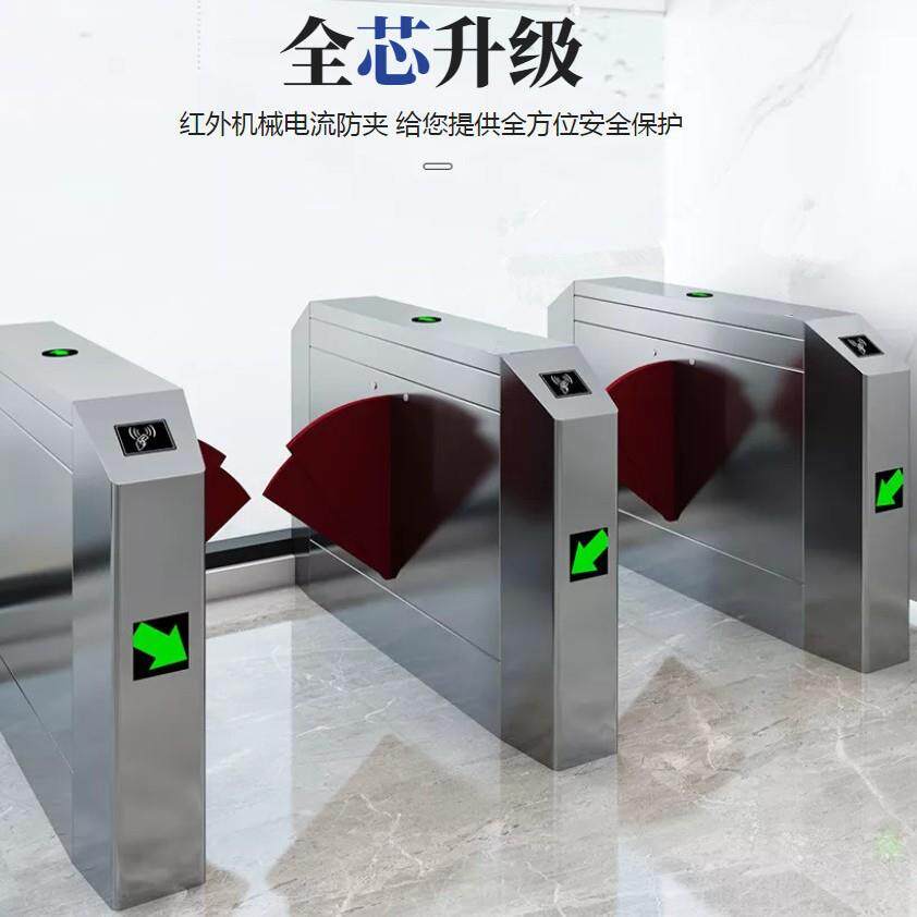 小区工厂地铁站人脸识别翼闸景区票务健身房管理系统单双翼翼闸门