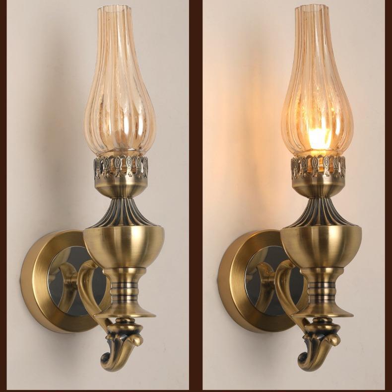 新款 复古中古墙面装饰玄关过道艺术壁灯创意led壁灯 餐厅咖啡厅