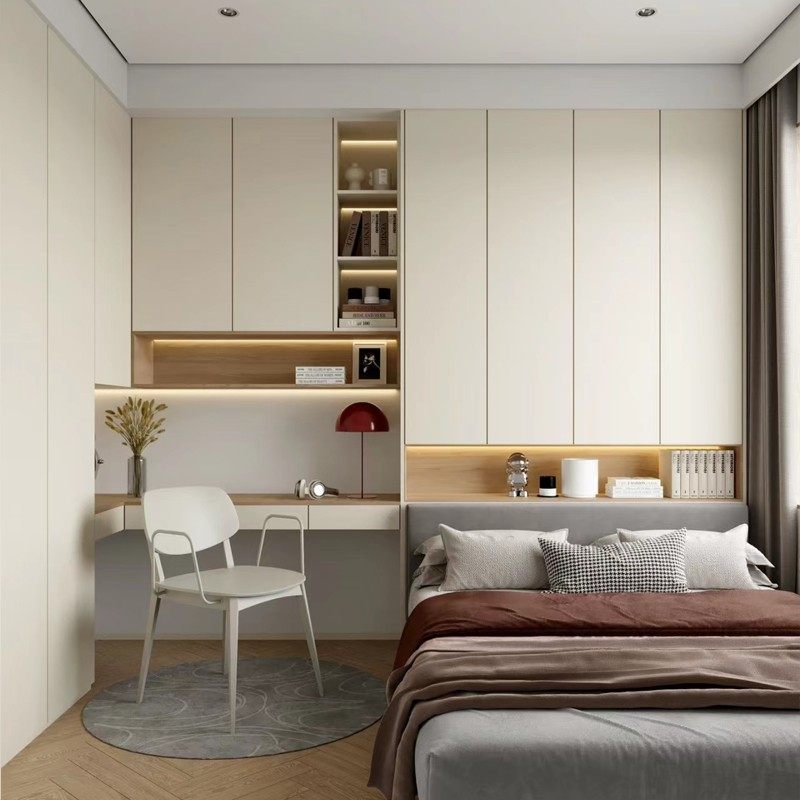榻榻米床衣柜一体整体小卧室儿童房间塌塌米全屋定制书桌柜小户型