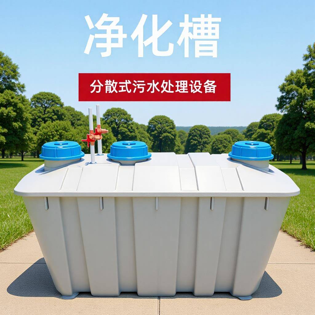 厂家净化槽地埋式一体化农村分散式污水处理设备玻璃钢化粪池