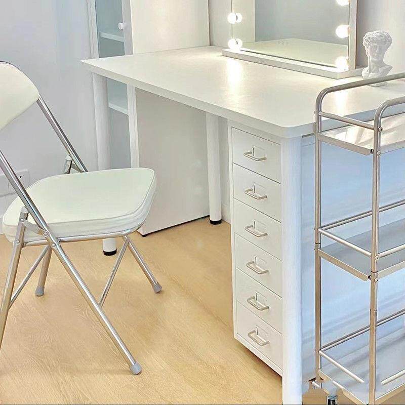 电脑桌台式家用白色书桌简约办公桌学生学习卧室小型简易圆角桌子