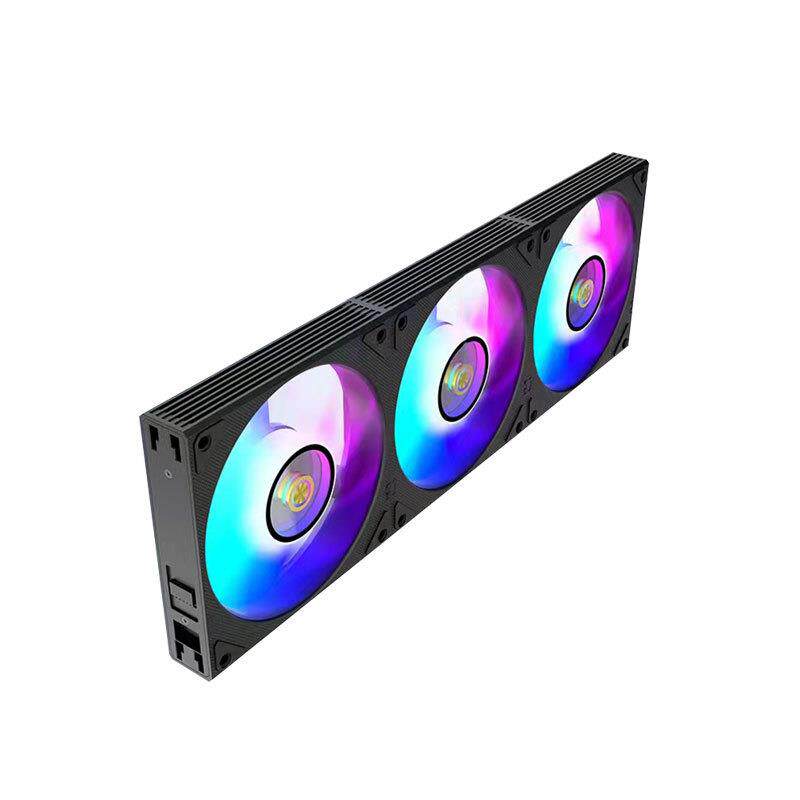 步行客 P120积木风扇ARGB神光同步12CM机箱散热拼接风扇 无限镜面