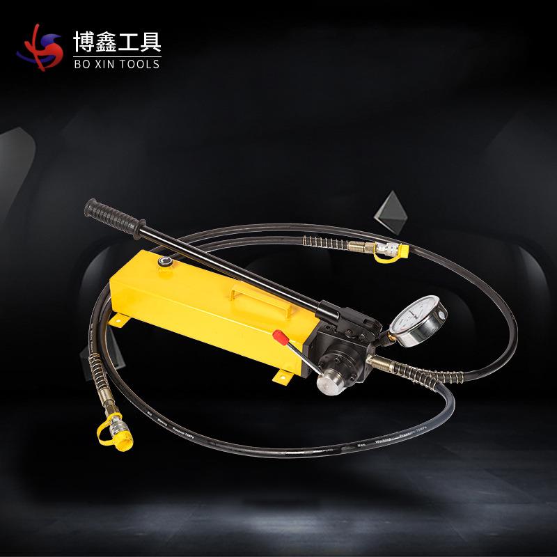 方形手动液压泵浦 CP-700-2手动换向高压液压泵双油管带仪表