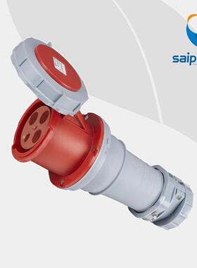 4P 63A 400V连接器 4极防水防溅工业插头SP1117 工程用连接器