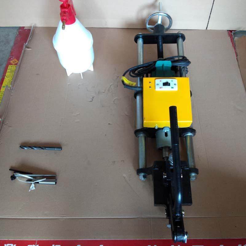 电动钢轨钻孔机1.0kW铁轨打孔机小型内燃式轨道钻眼机