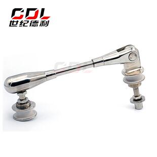 304不锈钢幕墙配件手动开窗器玻璃幕墙点式玻璃撑杆开窗器