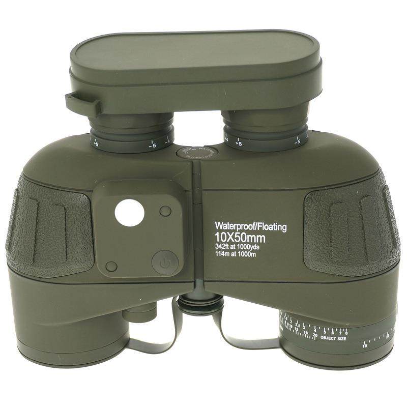 10x50航海罗盘望远镜防水防雾ED高清高倍红外灯测距双筒广角