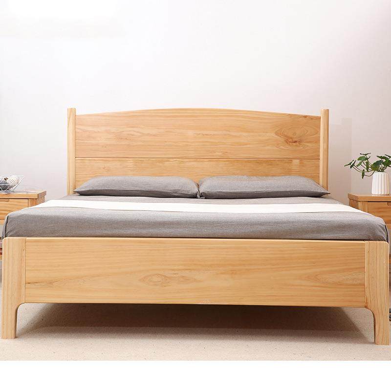 全实木床加厚松木床新西兰纯原木无漆无甲醛大床家具双人床单人床