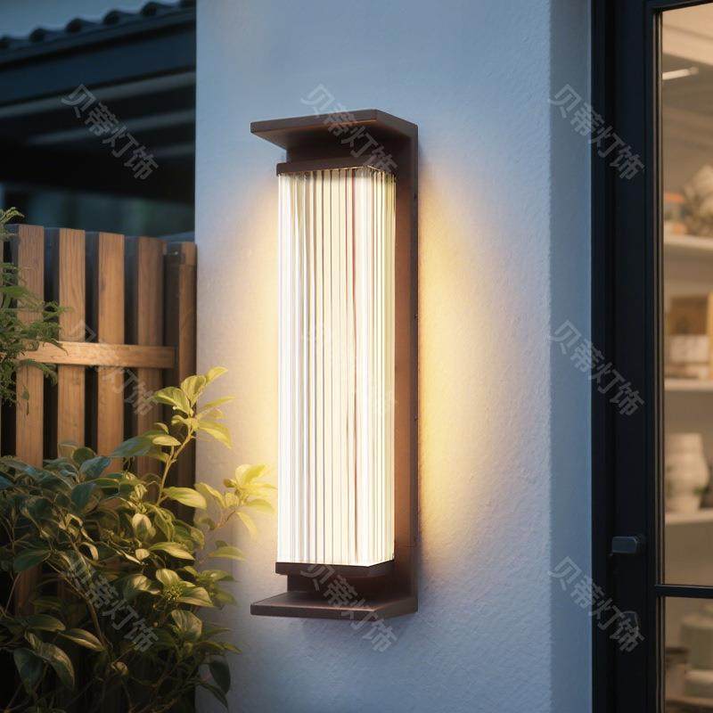 太阳能户外壁灯防水庭院灯别墅外墙大门口工程灯具室外围墙门柱灯