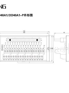 厂家直销技菱机电DD40A1/DD40A1-P 32位直流转换端子台大量现货