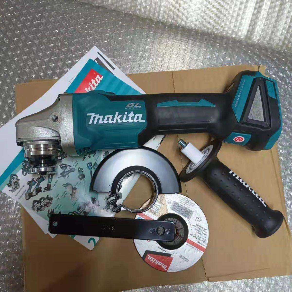 牧田充电角磨机DGA404角向磨光机无线多功能切割机18V锂电裸机