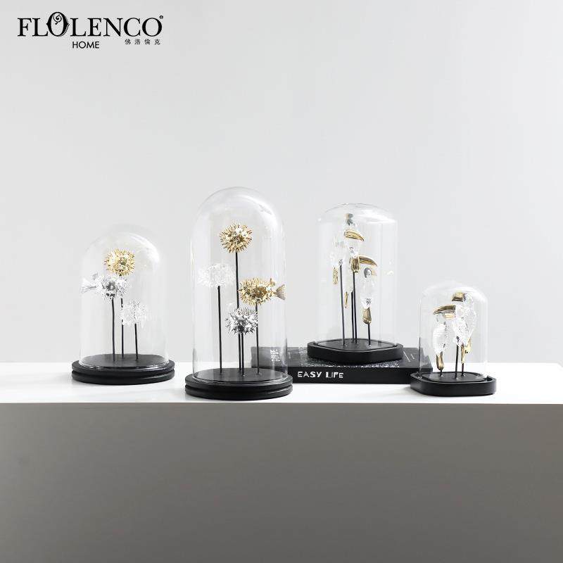 现代简约抽象电镀鱼鸟屋轻奢摆件客厅办公室酒柜书柜创意家居装饰,鲜花速递/花卉仿真/绿植园艺,割草机/草坪机,淘宝优惠券,粉丝福利购,淘宝优惠卷