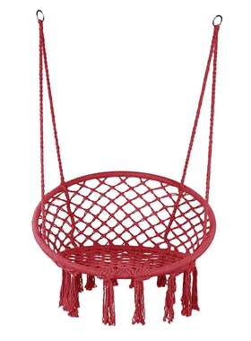 促销 户外大红色吊椅防侧翻室内阳台摇蓝秋千
