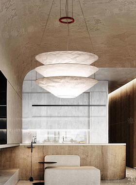 德国Ingo Maurer Floatation斗笠悬浮纸质现代极简别墅客餐厅吊灯