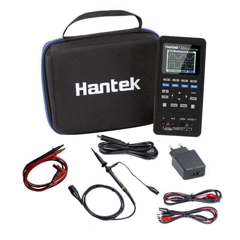 汉泰 手持数字示波器Hantek2C42/2D72 两通道示波器+万用表信号源