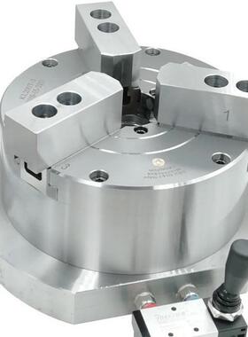 HTQ立式中空气动三爪卡盘快速定位自定心气动卡盘车床磨床卡盘