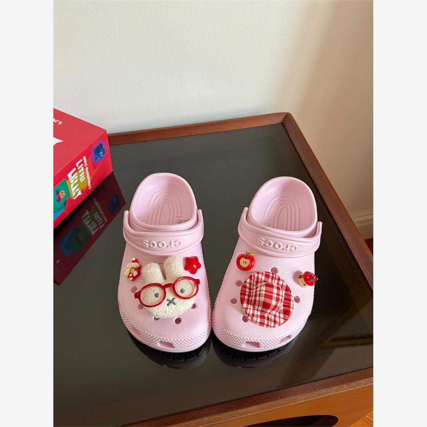 米菲洞洞鞋配饰可爱鞋花