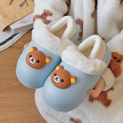 2025新款轻松熊棉拖鞋女