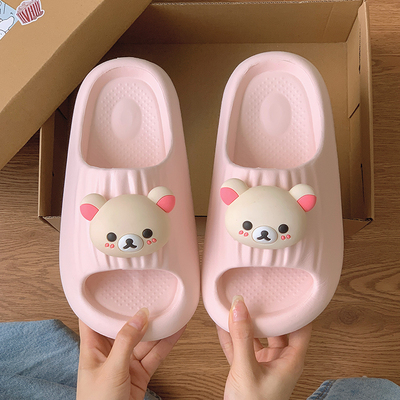 卡通轻松熊情侣拖鞋女夏