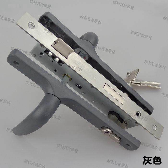 春光牌8530 55型铝合金大门锁断桥彩铝平开门锁防盗锁插芯执手