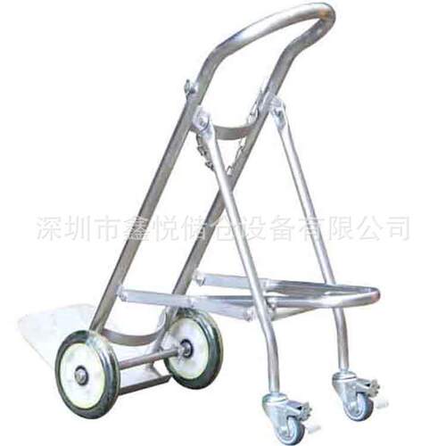 304不锈钢气瓶搬运车/带铁链钢瓶车/气瓶手推车/ TY120B