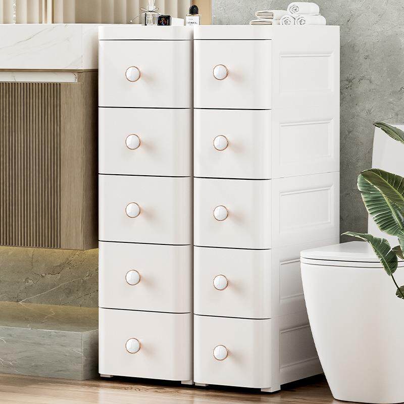 夹缝收纳柜20/25cm抽屉式卫生间储物柜子浴室窄缝厨房多层置物箱