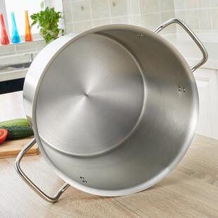 商用不锈钢电磁炉专用汤锅汤桶复底汤桶砂光加厚大号汤煲卤水桶