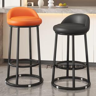 高脚凳子营业厅吧台椅子酒吧椅铁艺家用岛台椅前台收银台岛台吧椅