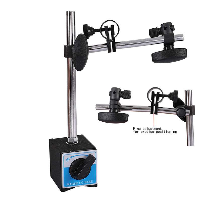 Etopoo万向磁力表座百分表工作台 带微调磁力表座百分表夹头磁力