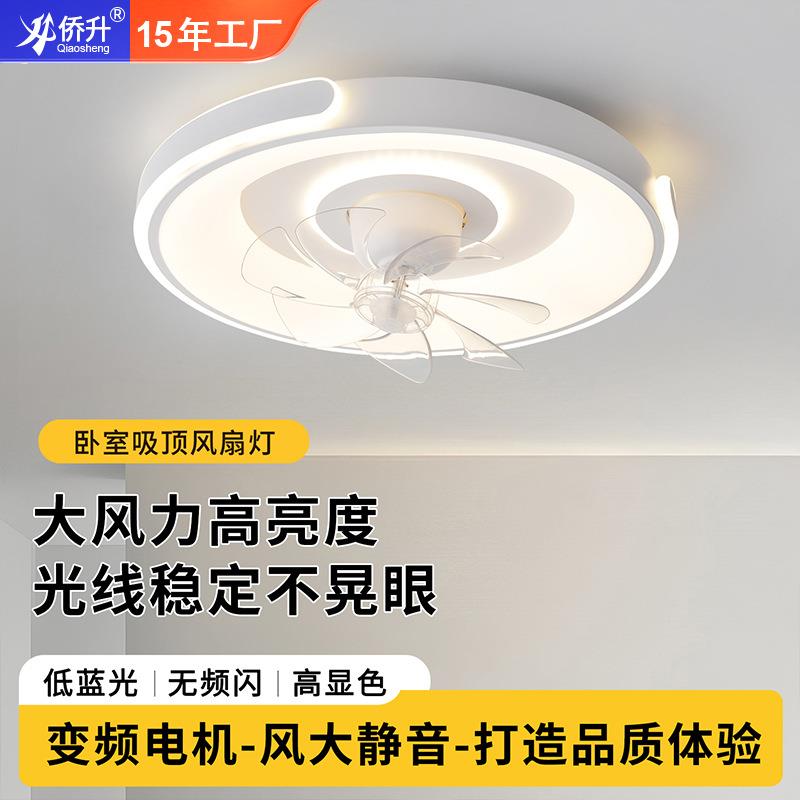2025年新款风扇灯全光谱护眼吸顶风扇灯大风量书房风扇照明一体灯