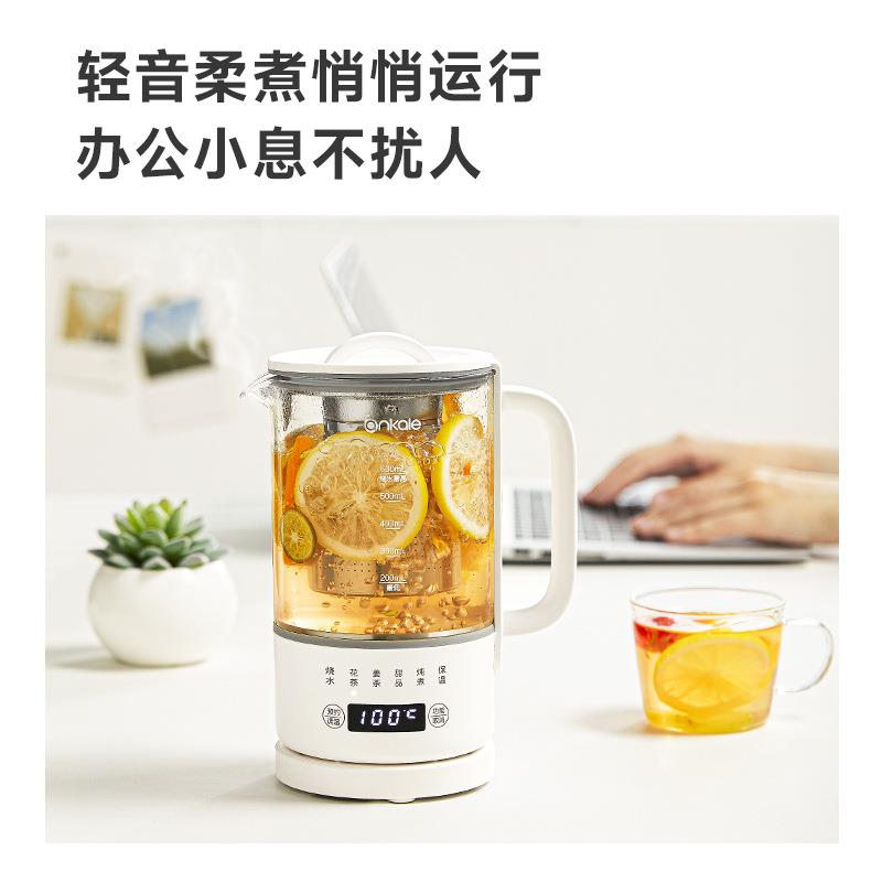 ankale养生壶小型办公室玻璃烧水壶mini一人新款迷你煮水壶炖煮电