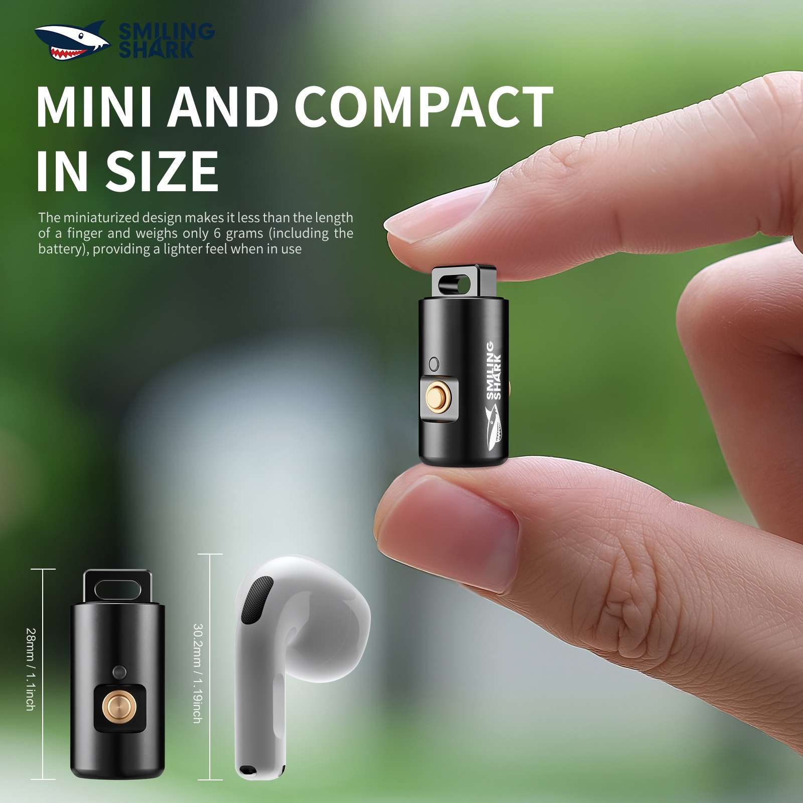 Smiling Shark's new outdoor lighting MINI flashlight