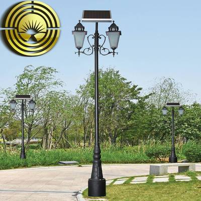 铝型材景观灯钟楼区优歌灯具厂户外太阳能别墅公园庭院7字路灯