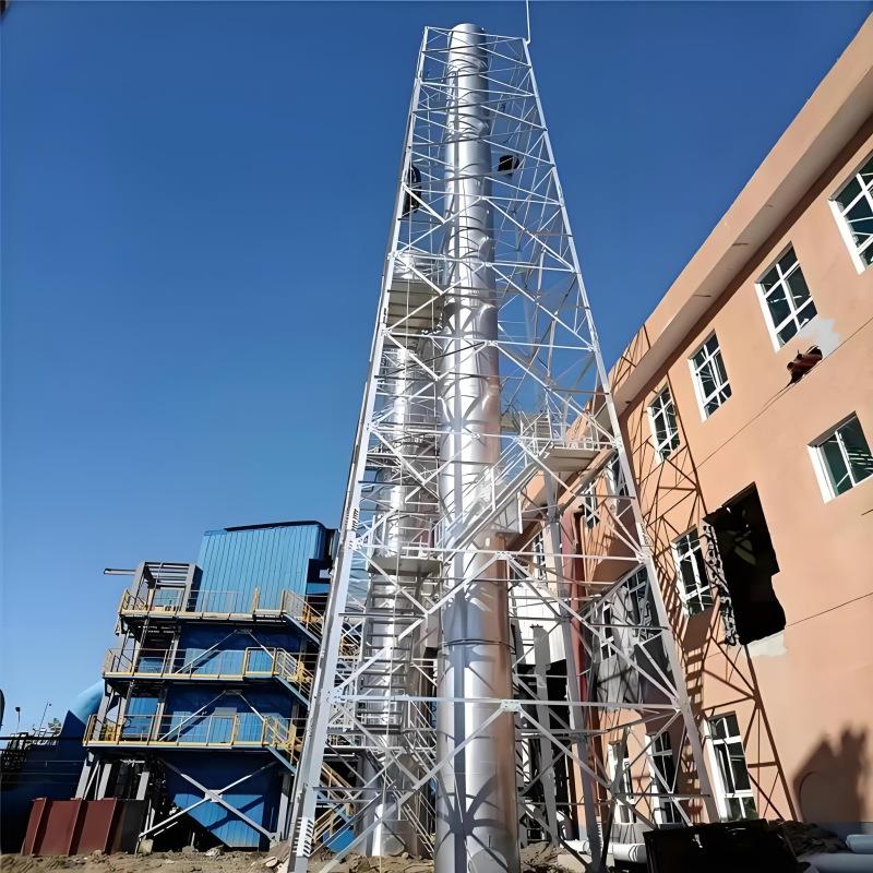 23米烟囱塔烟筒塔烟囱塔架28米烟囱井字架烟囱保护架量大价优