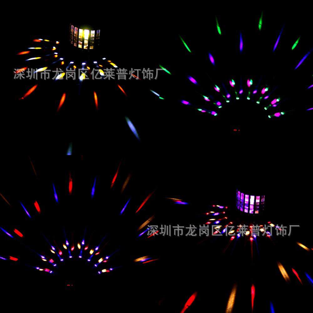 LED灯舞台灯光6色遥控迷你无极剑蝴蝶灯家庭KTV七彩旋转灯外贸款
