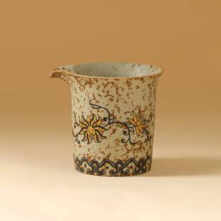 青花火石红陶瓷公道杯2025新款高档中式风泡茶公杯茶水分茶器茶具