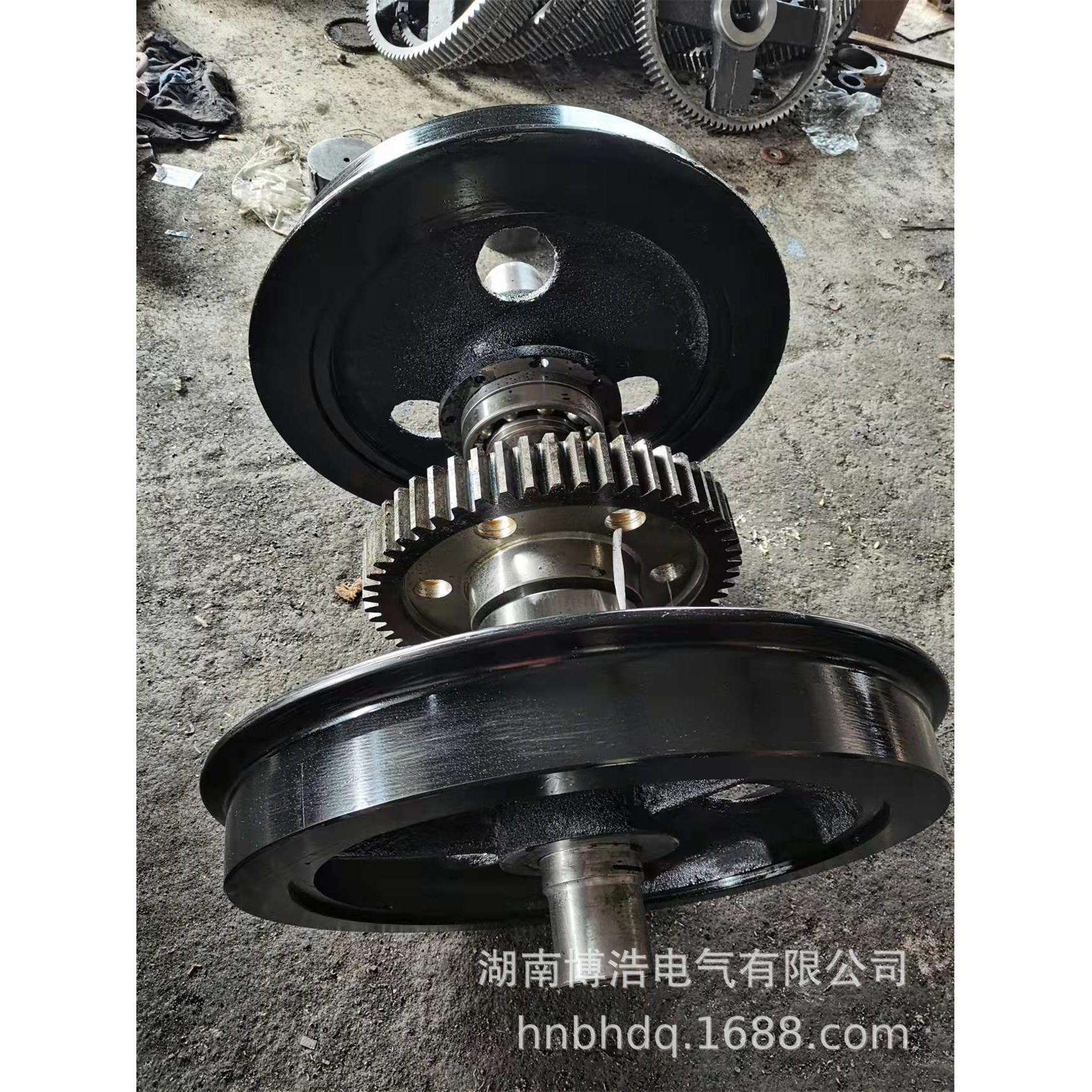 矿用电机车配件5EB.002机车轮对总成 轴承座 齿轮 ZQ-4电机 电枢