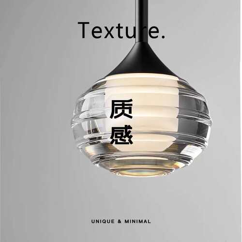 意式极简 床头小吊灯现代简约客厅餐厅吧台卧室高端创意玻璃灯具