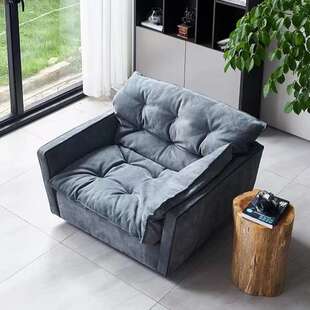 客厅卧室磨砂布艺单人旋转沙发设计师sorrento沙发索伦托羽绒沙发