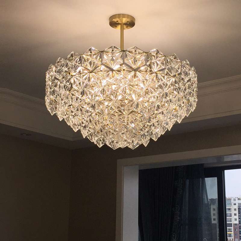 后现代客厅吊灯卧室书房餐厅灯北欧简约水晶灯具大气轻奢吊灯